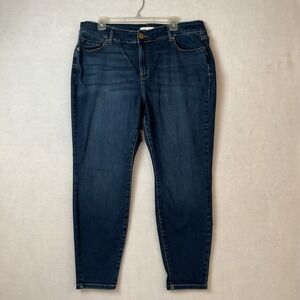 Lane Bryant Jeans Womens 20 Blue Denim Flex Magic Curvy Fit High Rise Skinny